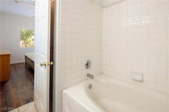 bathroom featuring hardwood / wood-style flooring