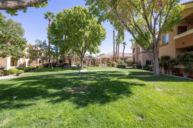 exterior space featuring a lawn