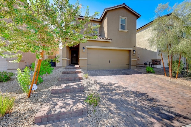 view of front of house featuring a garage