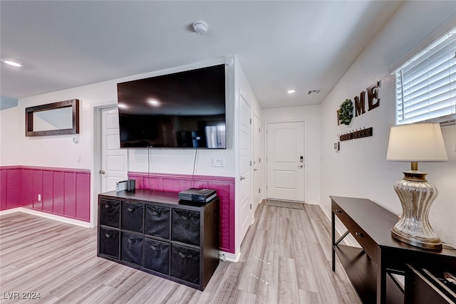 living room featuring hardwood / wood-style flooring