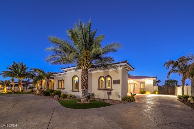 view of mediterranean / spanish house