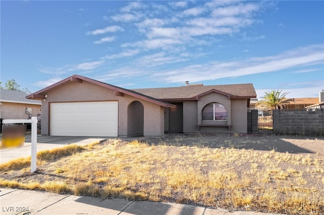 ranch-style house with a garage