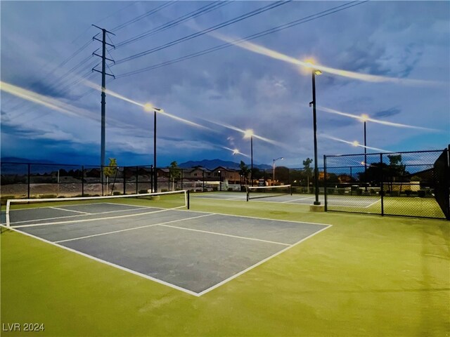 view of tennis court