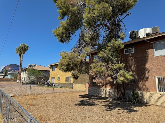 view of front of home featuring central AC