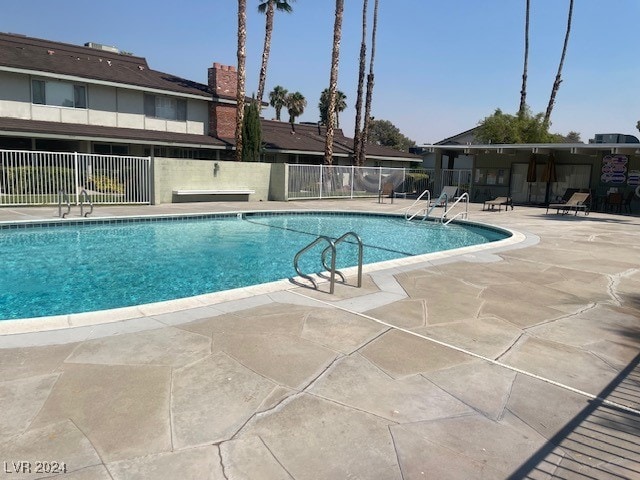 view of pool with a patio