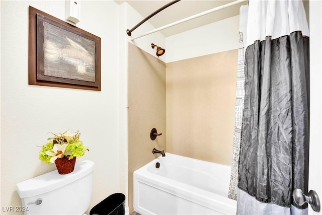 127 Birch Ridge Ave, Las Vegas, NV 89183 - full bath featuring shower / bath combo with shower curtain and toilet