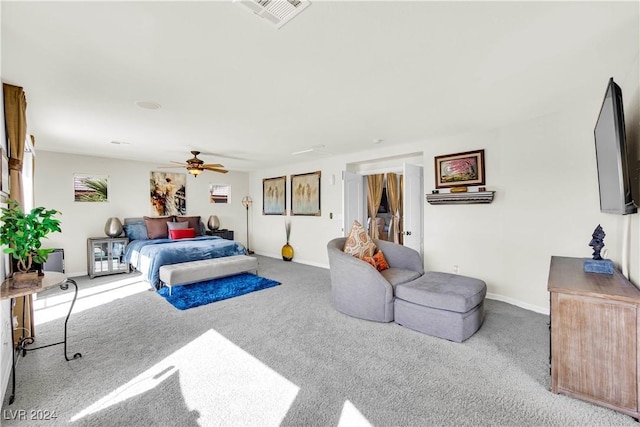 127 Birch Ridge Ave, Las Vegas, NV 89183 - bedroom with carpet flooring and ceiling fan