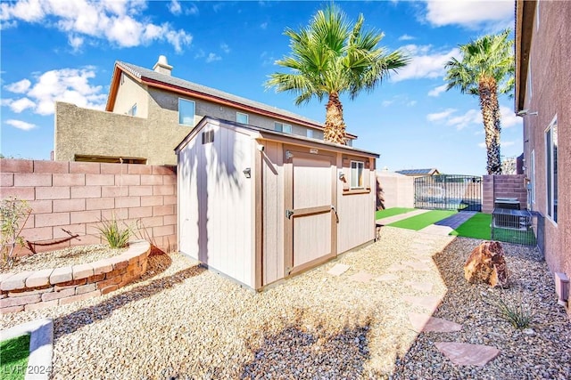 127 Birch Ridge Ave, Las Vegas, NV 89183 - view of shed featuring a fenced backyard