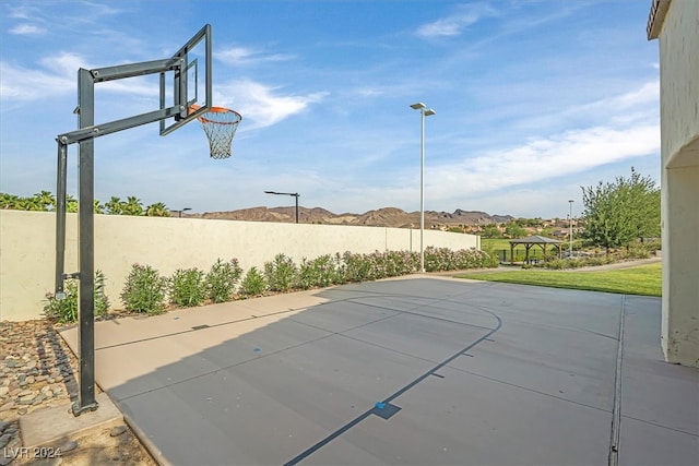 view of sport court