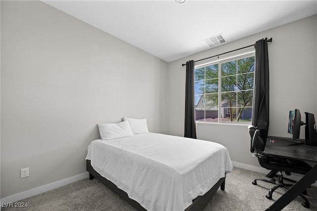 bedroom with carpet flooring