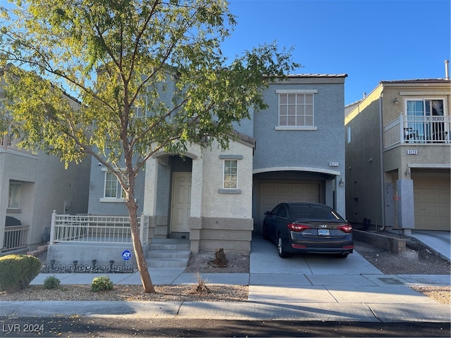 front facade featuring a garage