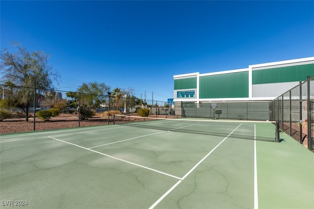 view of sport court