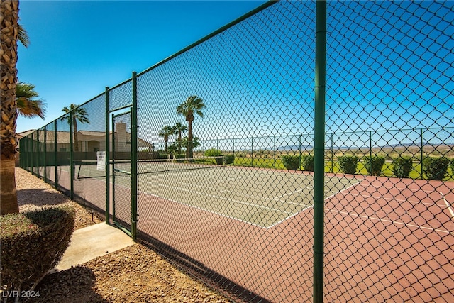 view of tennis court