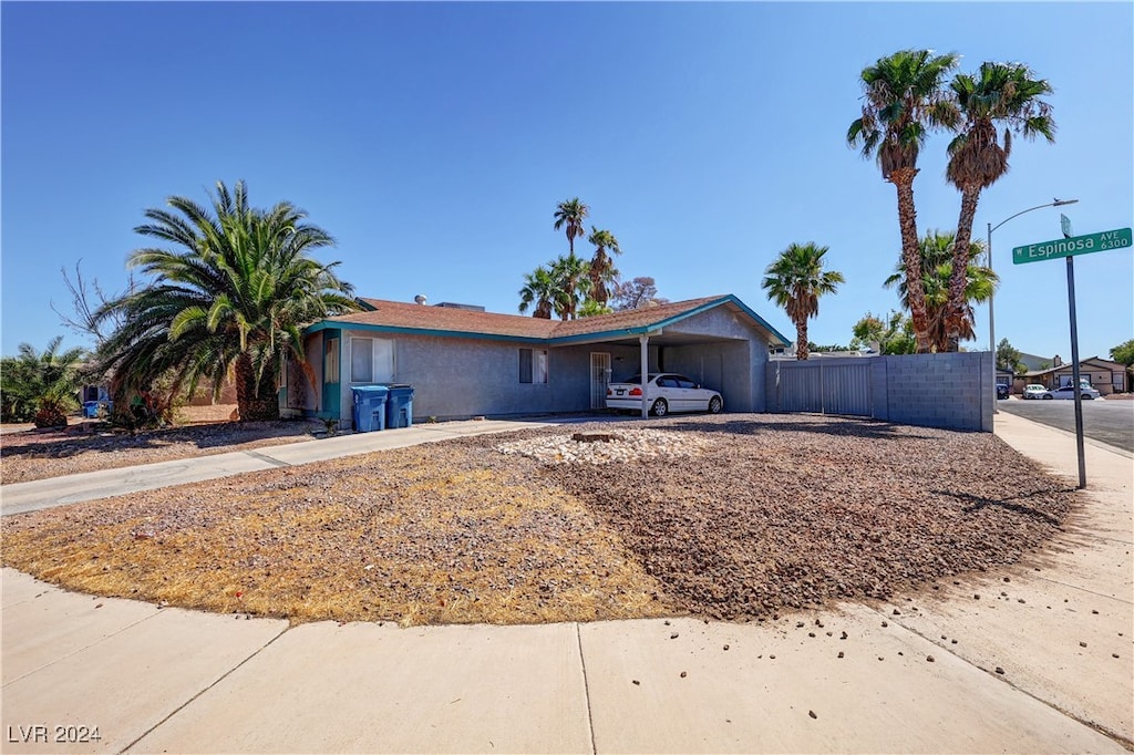 view of ranch-style house