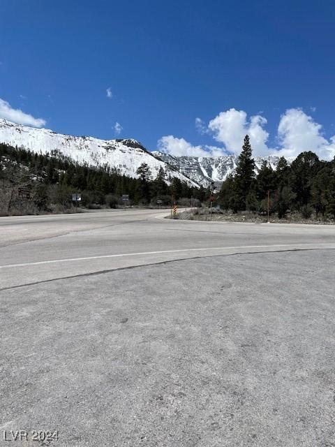 view of street featuring a mountain view