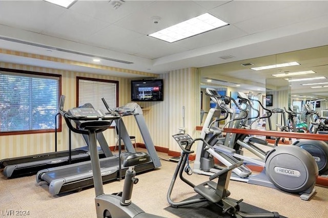 view of exercise room