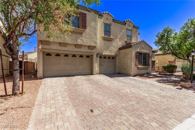 view of front of house featuring a garage