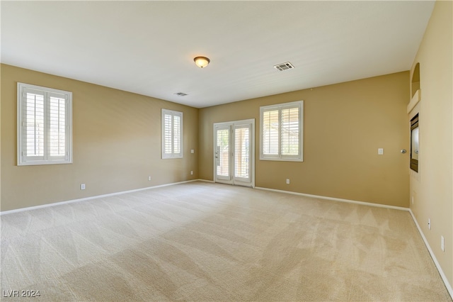 view of carpeted empty room