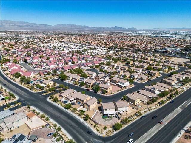 aerial view featuring a mountain view