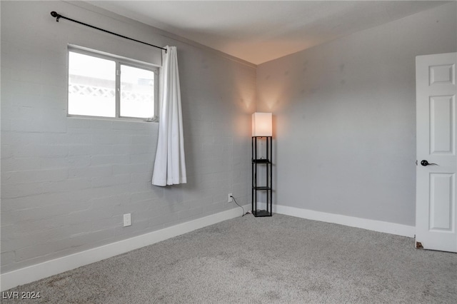 view of carpeted empty room