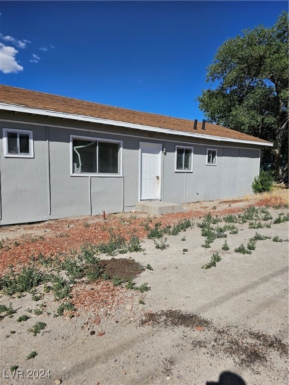 view of single story home