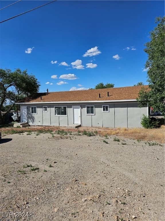 view of rear view of property