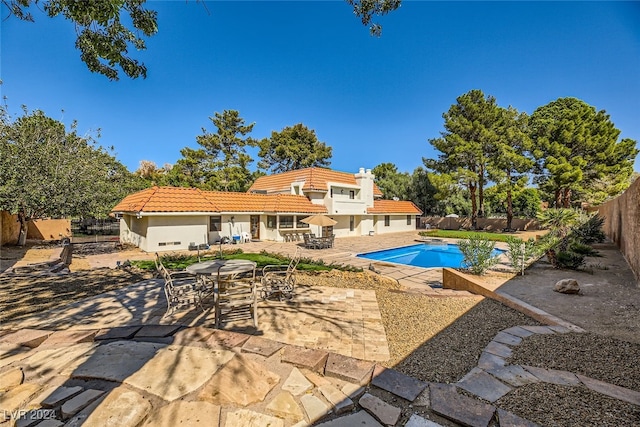 view of pool with a patio area