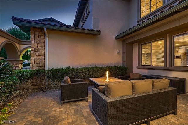 view of patio / terrace featuring an outdoor hangout area