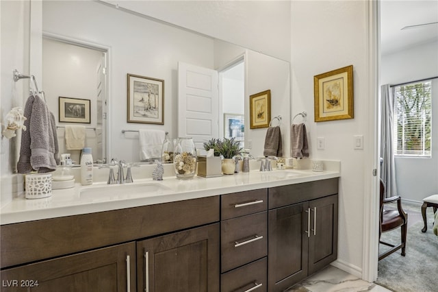 bathroom with vanity