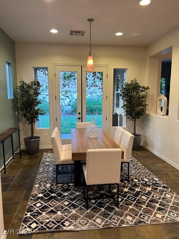 view of dining area