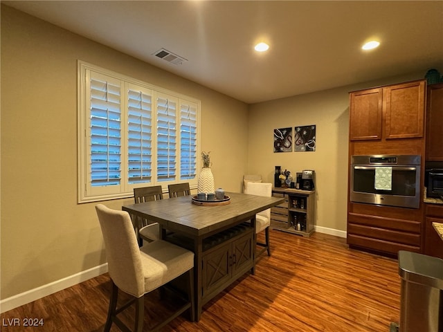 dining room featuring hardwood / wood-style floors