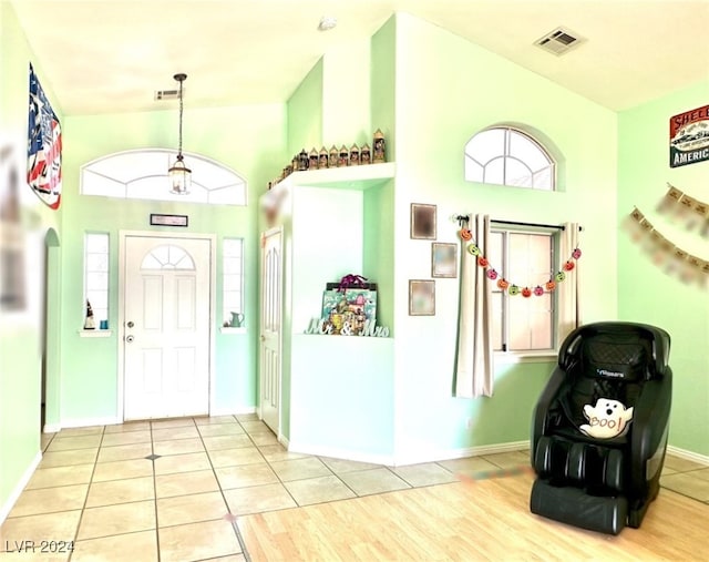 entryway featuring light hardwood / wood-style floors