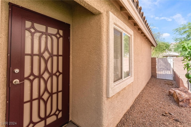 view of entrance to property