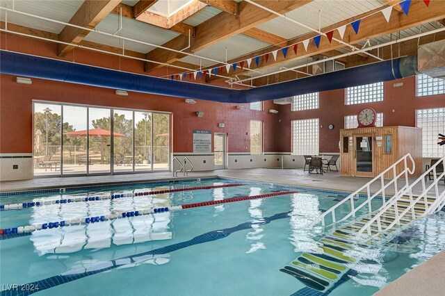 7457 Widewing Dr, North Las Vegas, NV 89084 - view of indoor community pool