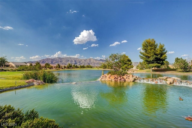 7457 Widewing Dr, North Las Vegas, NV 89084 - water view with mountains