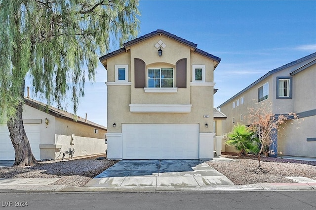 view of front of home featuring a garage