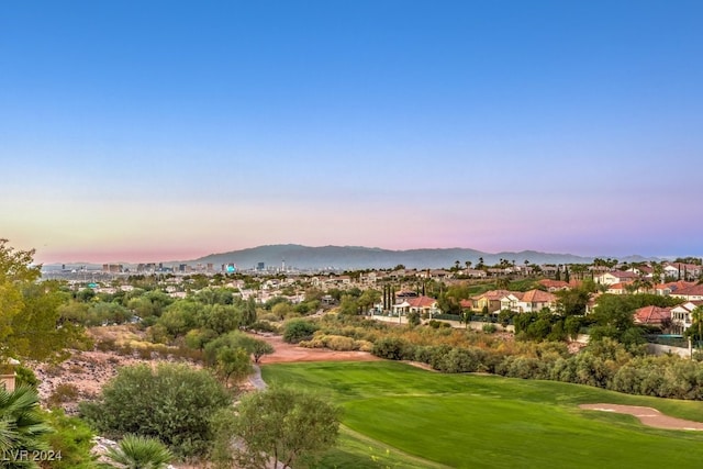 view of home's community with a mountain view