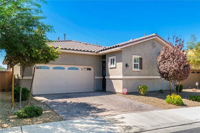 view of front of house featuring a garage