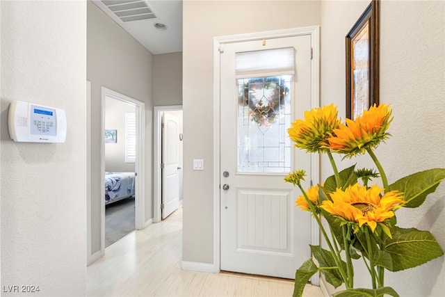 entryway featuring light wood-type flooring