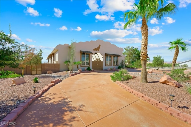 view of pueblo-style house