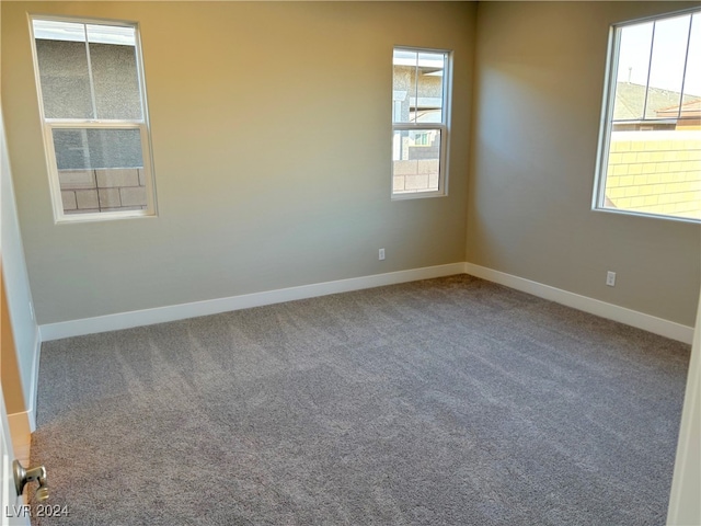 view of carpeted empty room