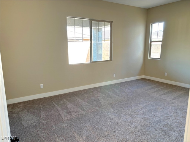 view of carpeted empty room