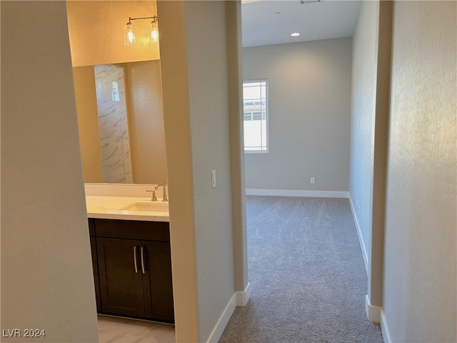 bathroom with vanity