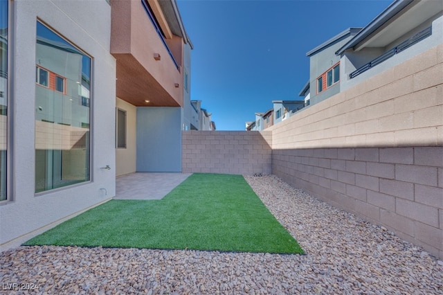 view of yard featuring a patio