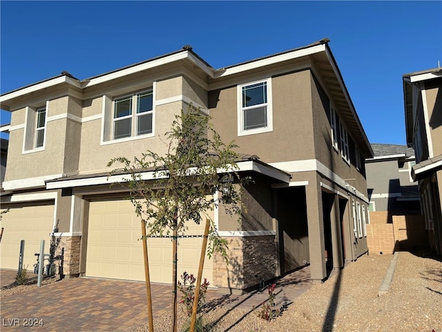 view of front of house featuring a garage