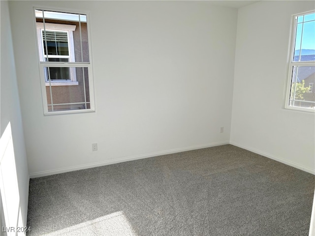 view of carpeted empty room