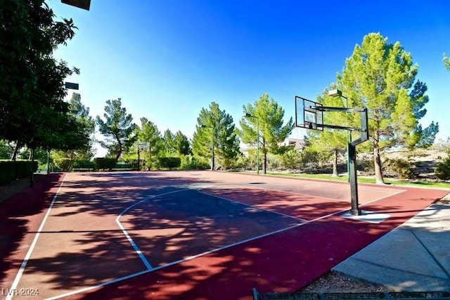 view of basketball court