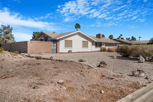 view of rear view of property