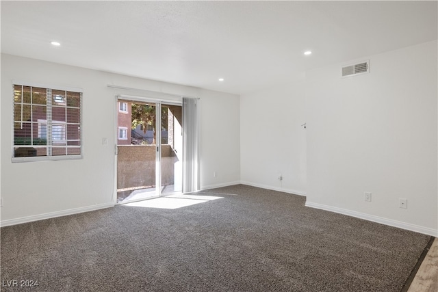 view of carpeted empty room