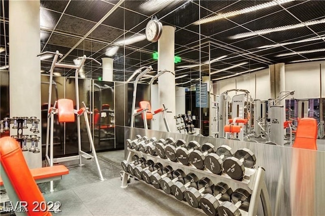 view of exercise room